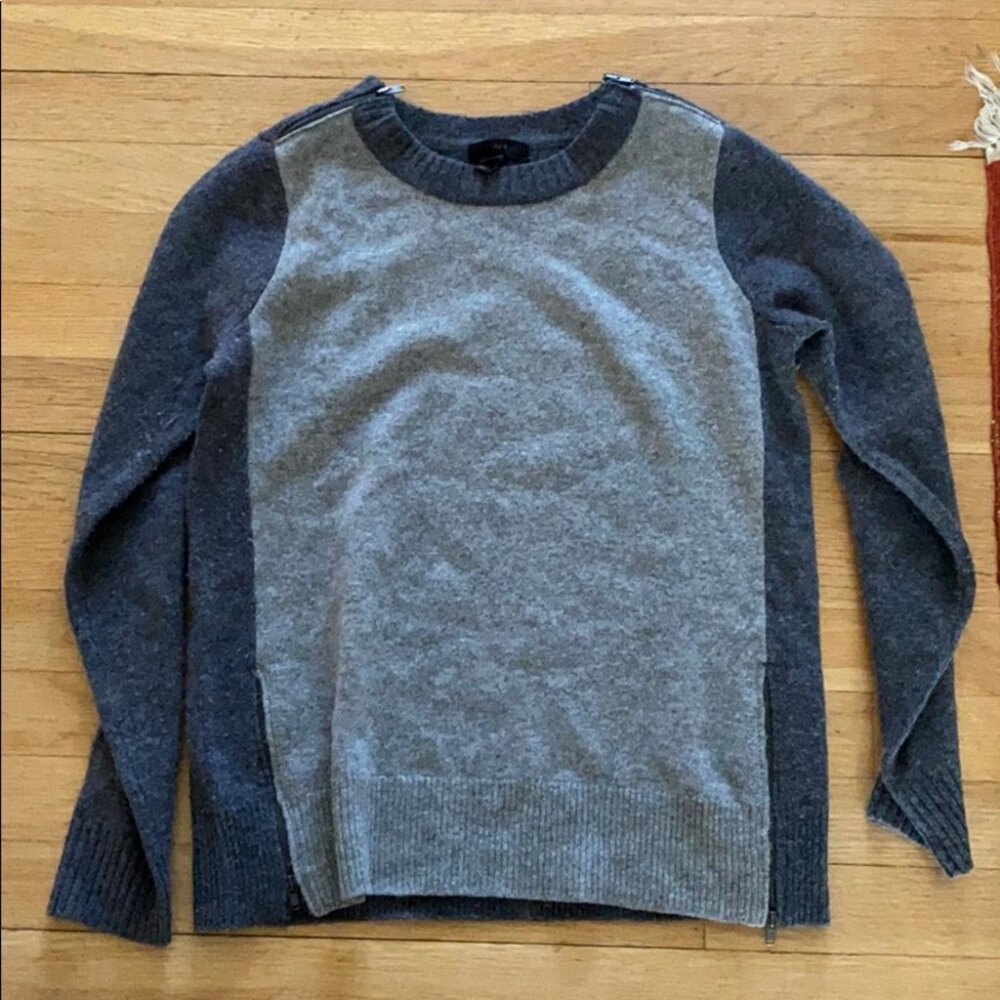 Gray and charcoal sweater